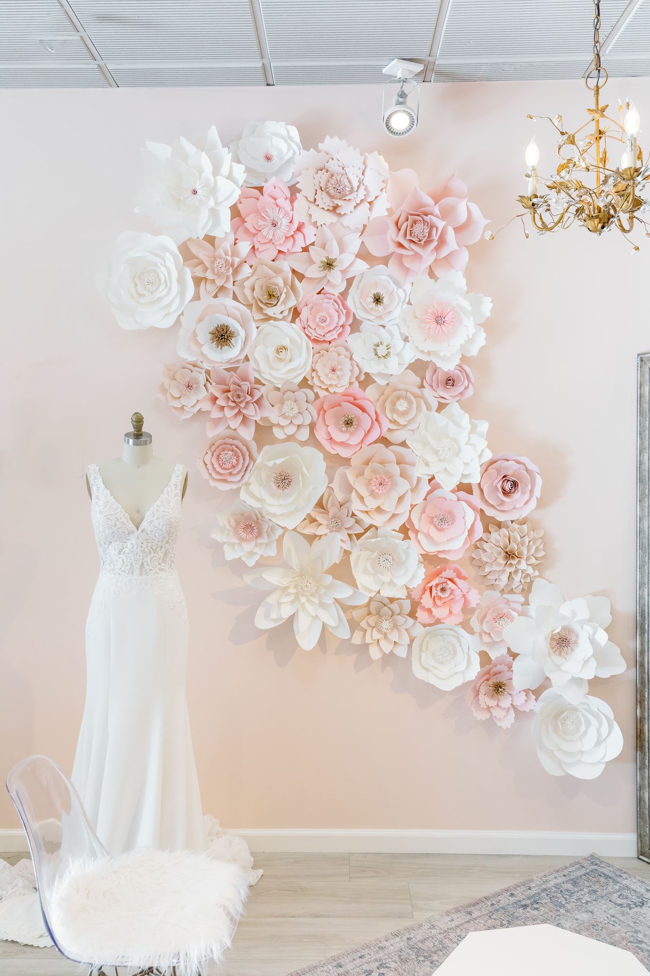 Interior of Lili Bridal's.