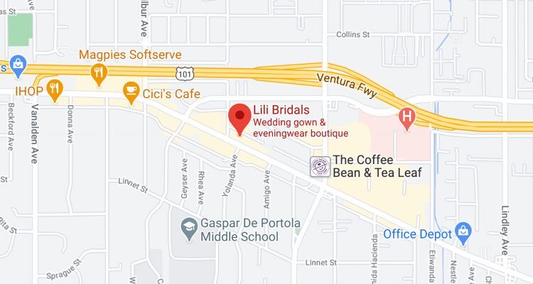 Map of Lili Bridals. Mobile image.