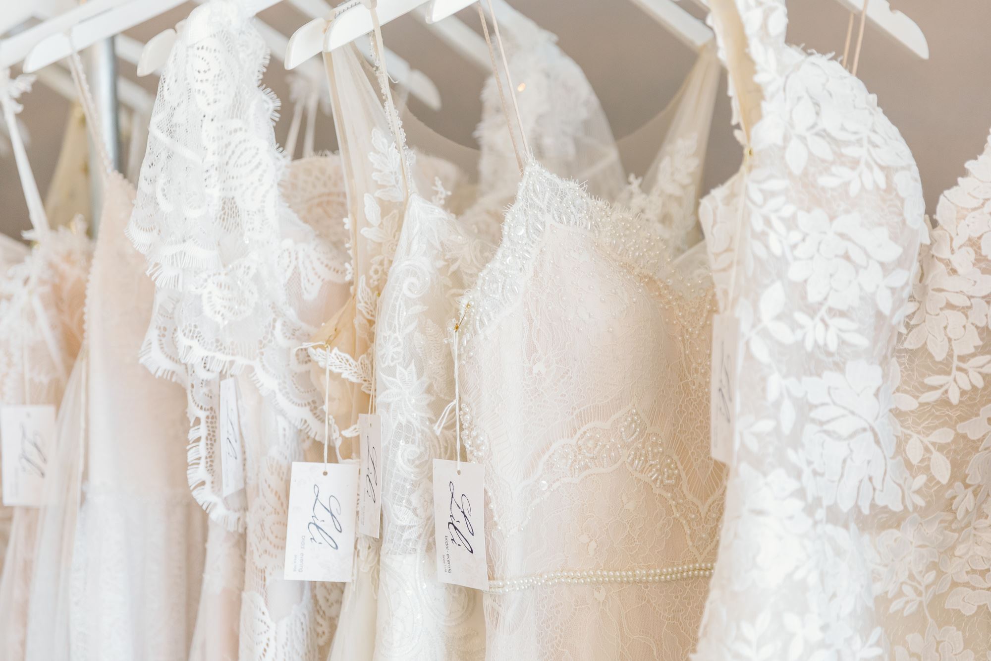 Wedding dresses at Lili Bridals.