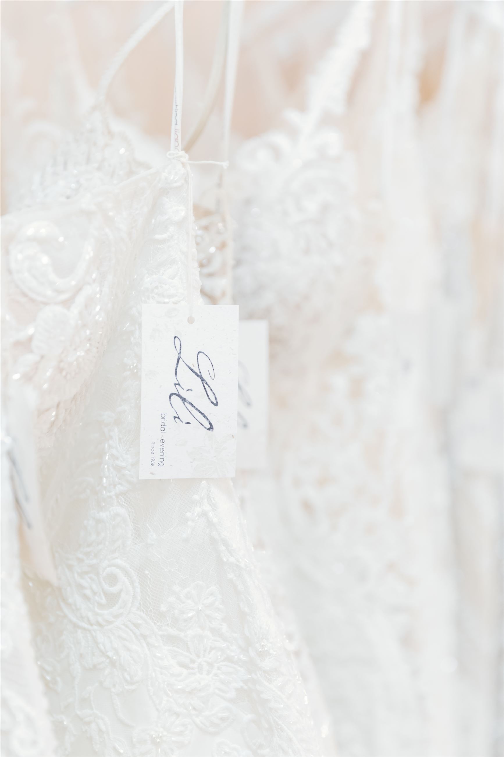 Wedding dresses at Lili Bridal's.