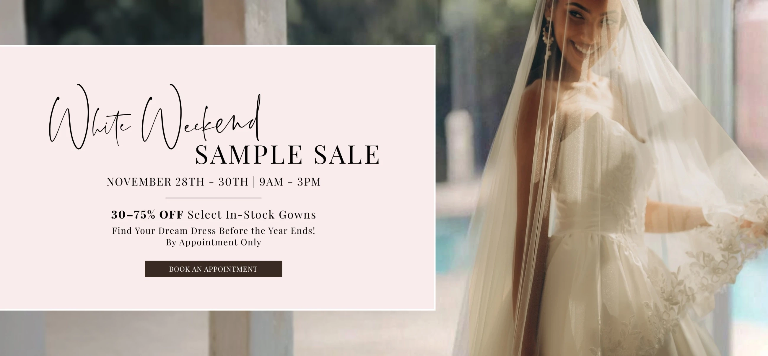 white weekend sample sale